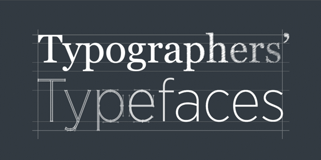Top 25 typefaces admired by the leading typographers