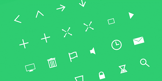 SVG icons with fancy animation