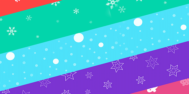 5 seamless Christmas backgrounds