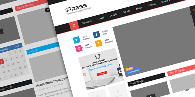 ipress-free-psd-template