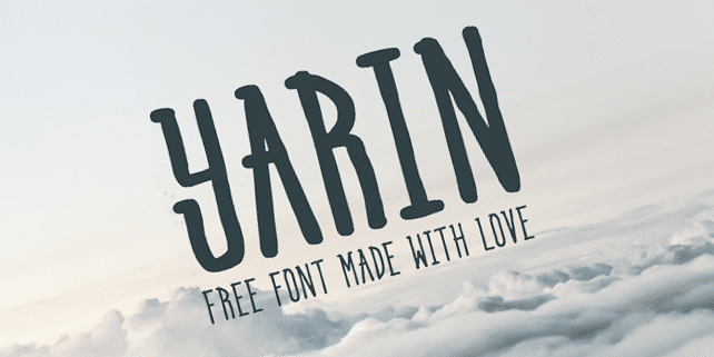 Yarin – stylish free typeface