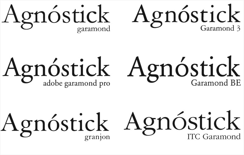 garamond-fonts