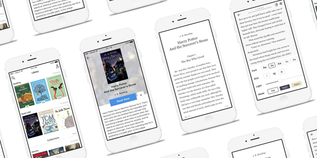 Book reading mobile app UI kit