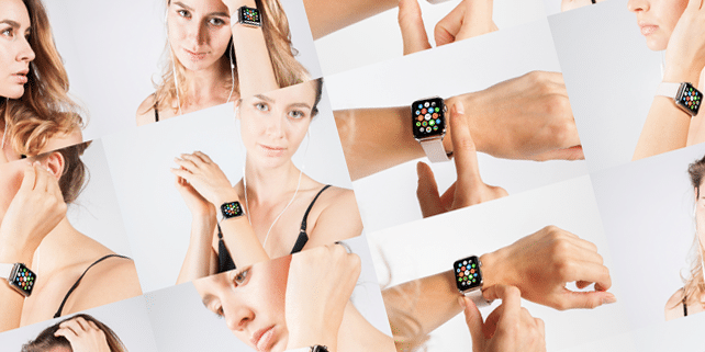 9 realistic Apple Watch mockups