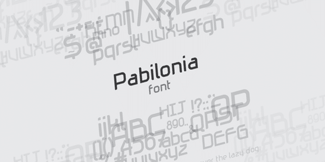 Pabilonia free creative font