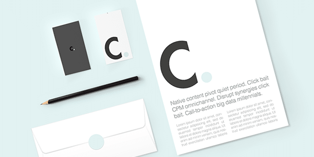Corner – branding, stationery mockup