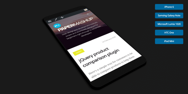 How to create a mobile preview tool with pure CSS