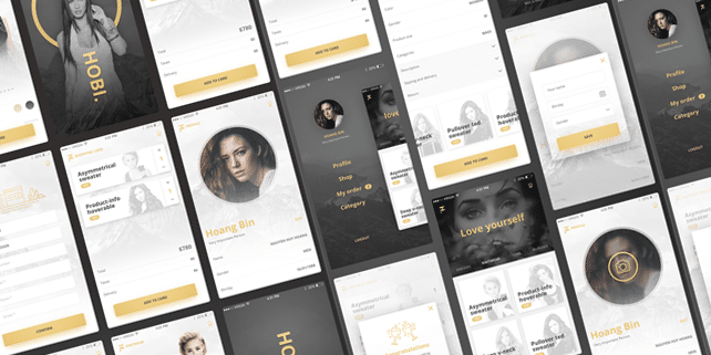 Hobi – elegant mobile e-commerce UI kit