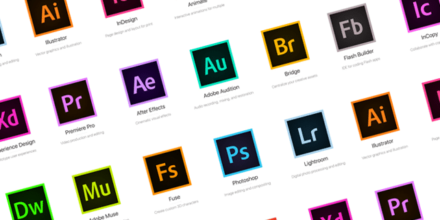 All Adobe CC 2015 icons