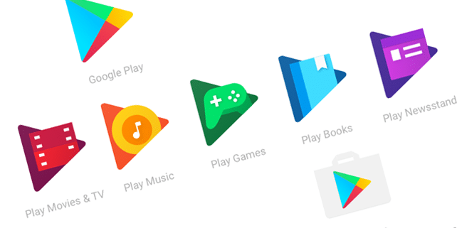 The new Google Play icons