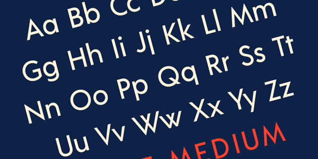 Acre – geometric sans-serif font