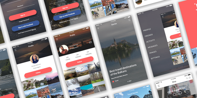 Balkan – modern mobile UI kit