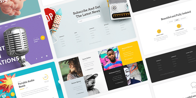 Landing – handcrafted UI kit for landing pages