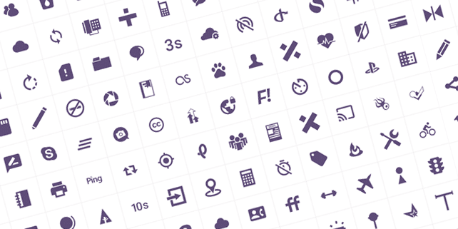 100 modern, customizable icons