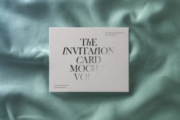 Invitation Card With A Touch of Elegance – Free PSD Mockup