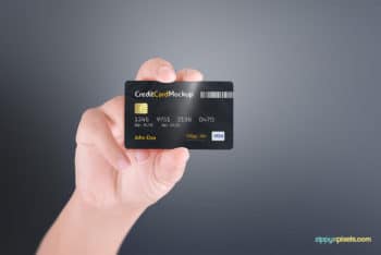 Customizable Credit Card Mockup Freebie