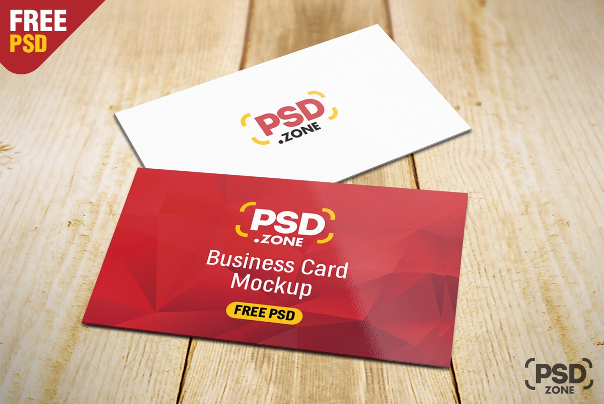 business card PSD mockup