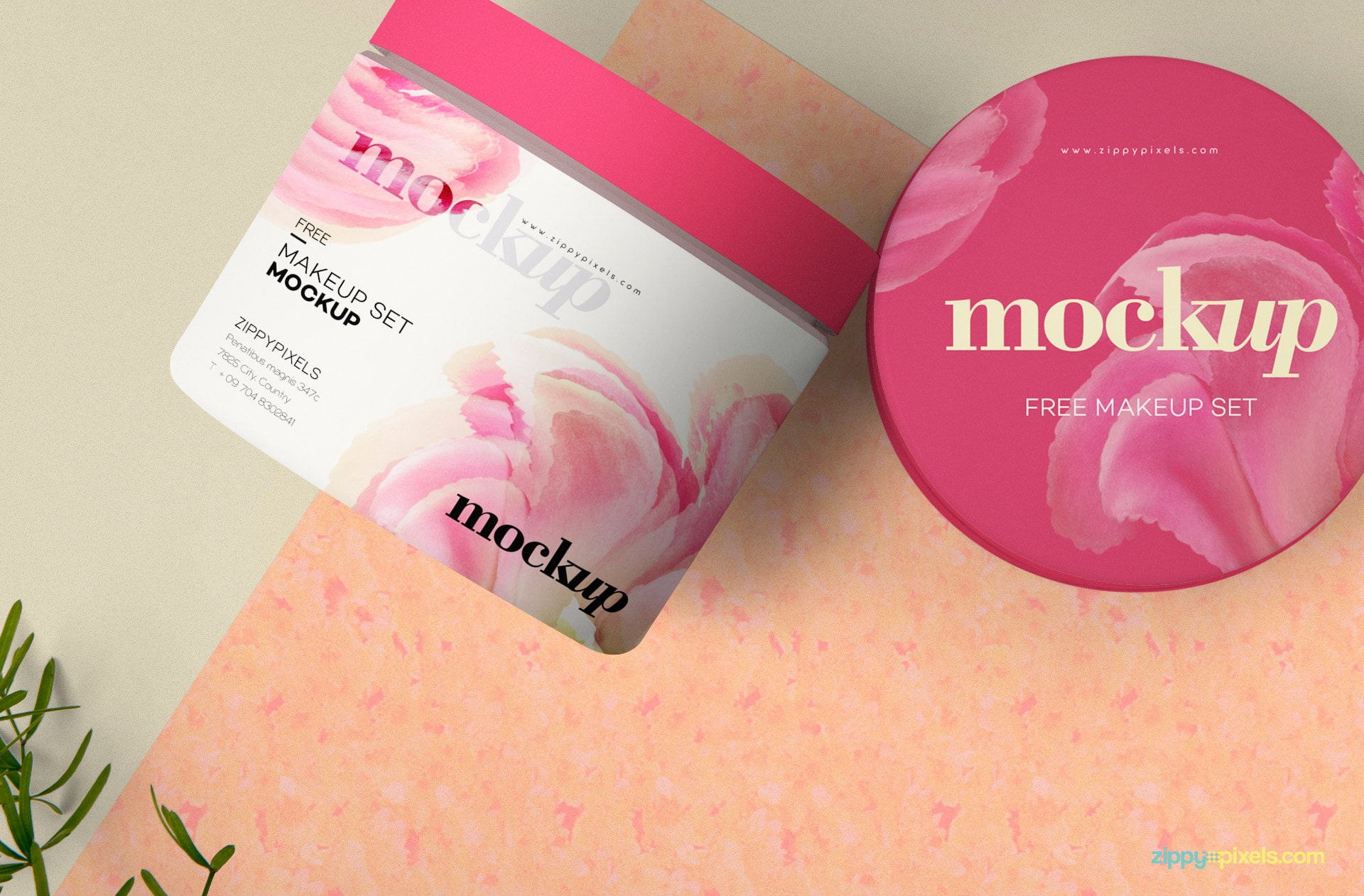 Perfect Cosmetic Container PSD Mockup