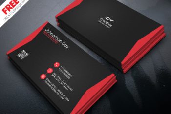 Business Card PSD Mockup with Minimalist Approach