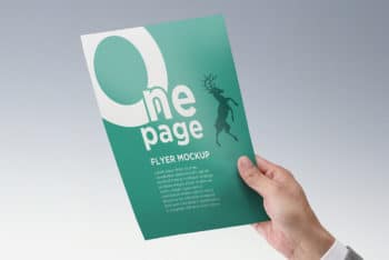 Bundle of One-Page-Flyer Mockups Freebie
