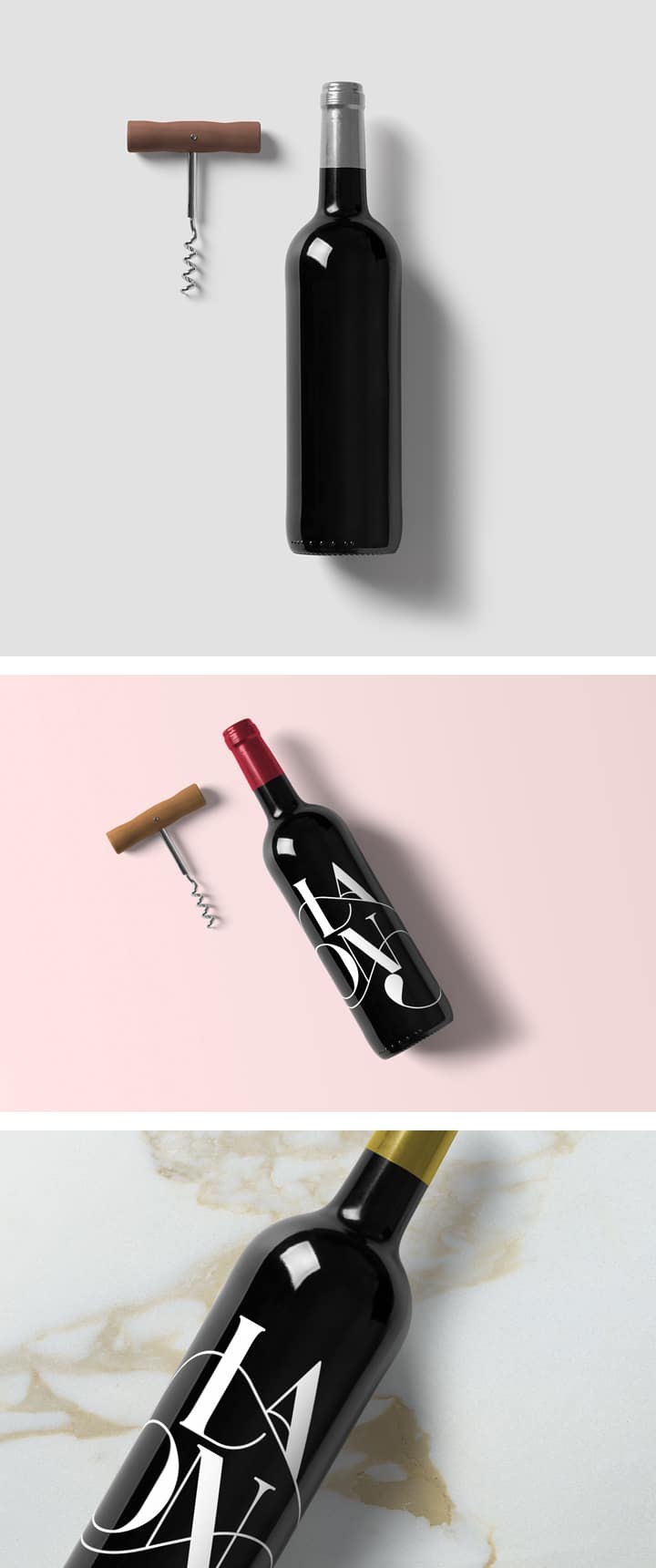 Wine Bottle Plus Corkscrew