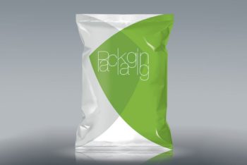 Customizable Chips Bag Mockup Freebie in PSD