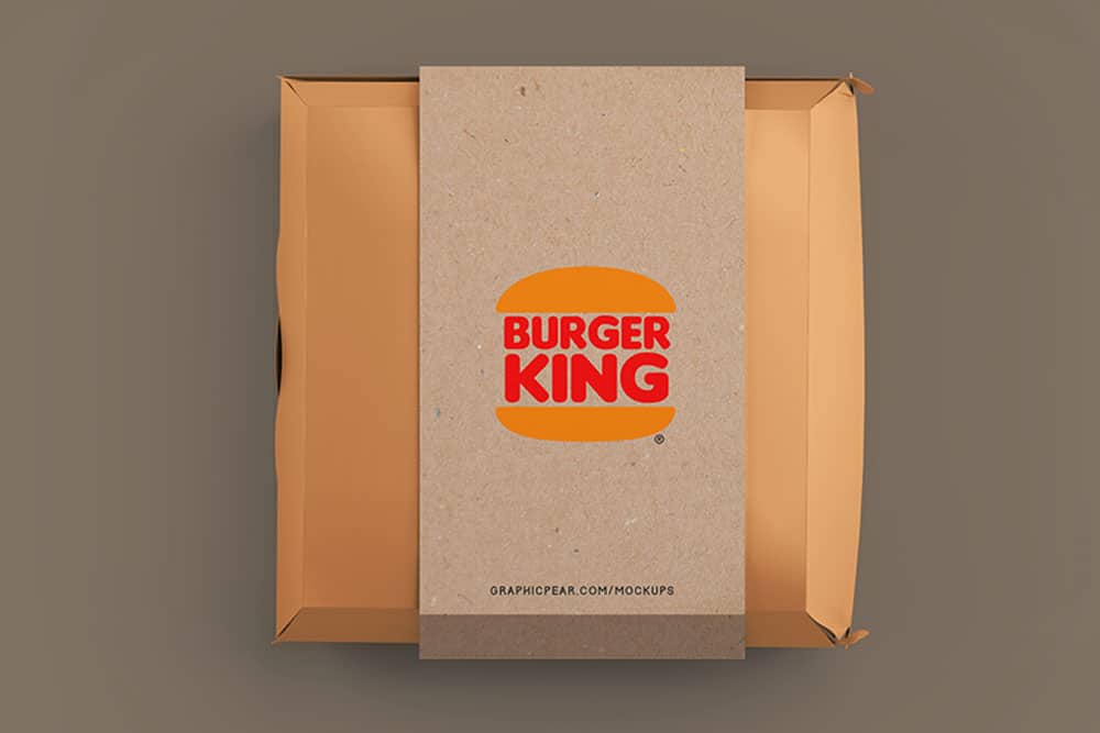 burger box package mockup