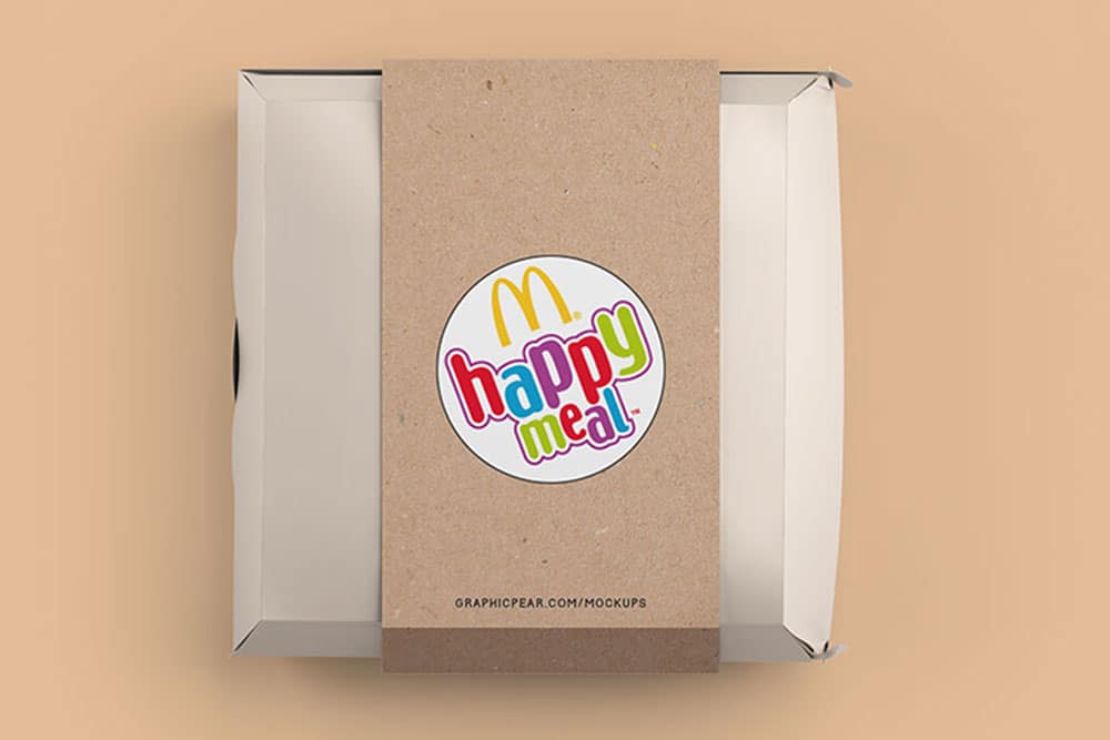 burger box package mockup
