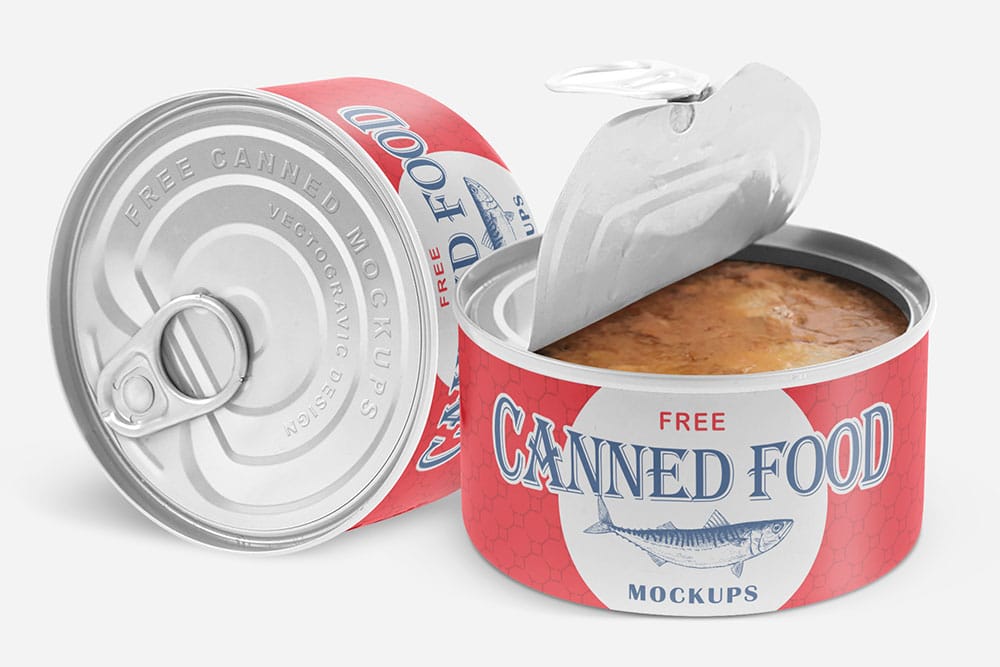 canned food mockup