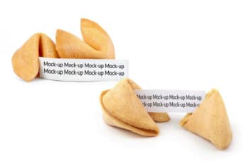 Free Set of Fortune Cookie Mockups
