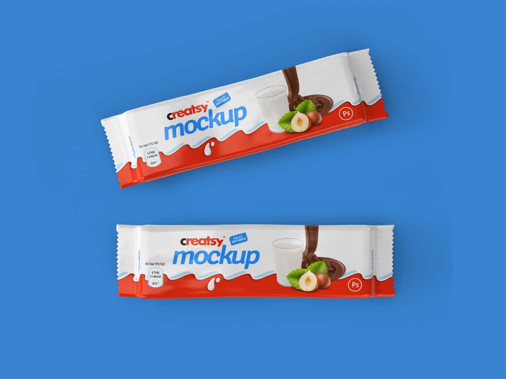 tasty chocolate bar free mockup