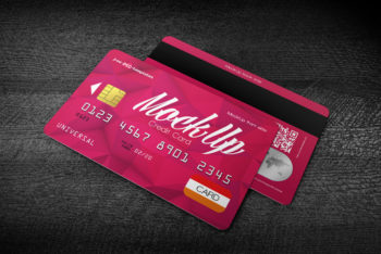 Awesome Graphic Design of Free Credit Card Mockup in PSD