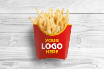 Delicious French Fries Free Mockup