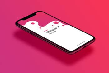 Design your iOS Apps with this Floating Free iPhone X Mockup