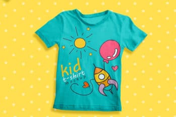 Free Kids T-shirt Mockup for Kids Brands