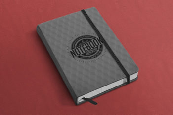 Free Classy Notebook Mockup in PSD