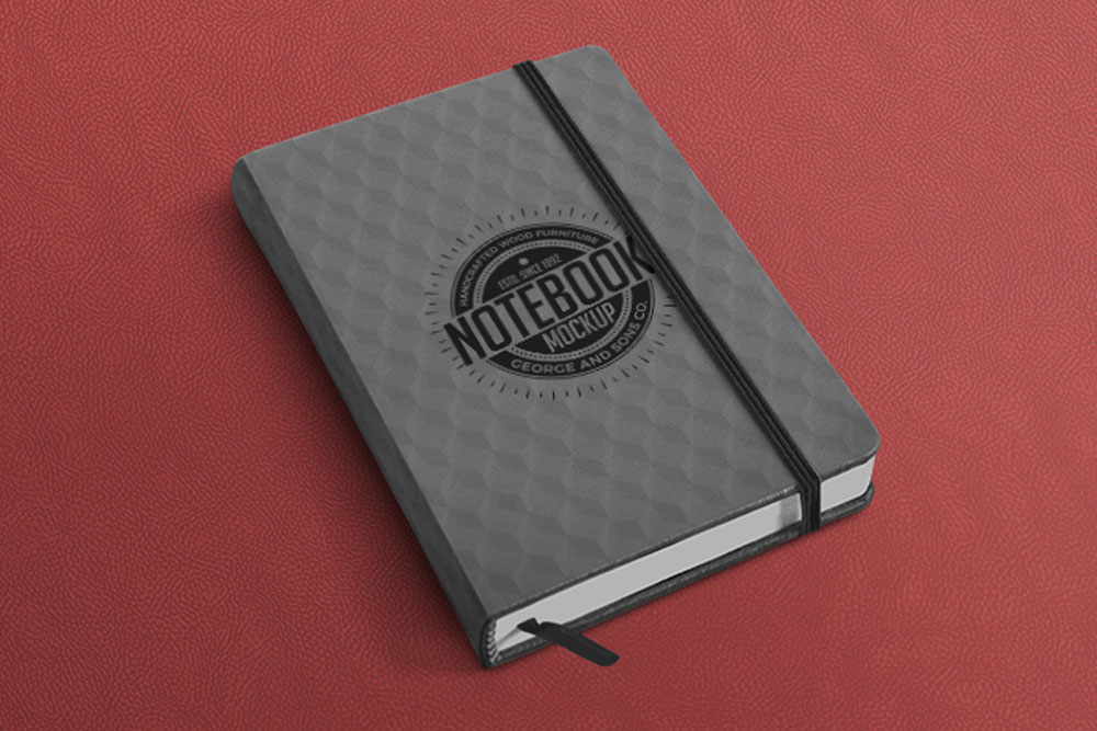 free notebook mockup