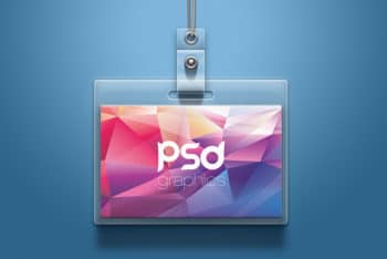 Excellent ID Card Mockup in PSD