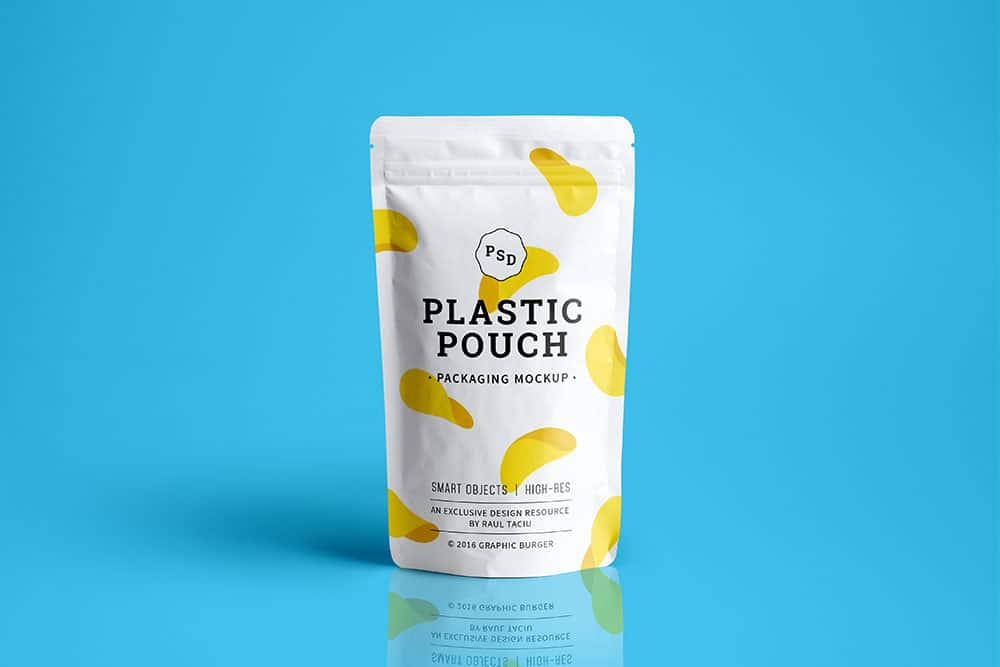 Pouch Packaging PSD Mockup
