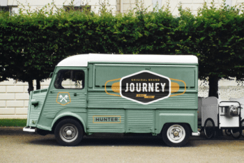 Use Food Truck PSD Mockup to Create Strong Brand Awareness