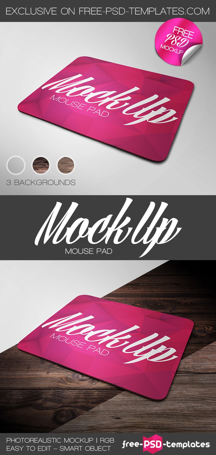 Customizable Mousepad Mockup