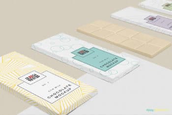 Chocolate Bar Packaging PSD Mockup – Attractive Design & Useful Features