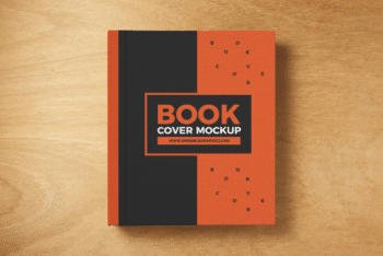 Book Cover PSD Mockup with Sober Look & Professional Touch