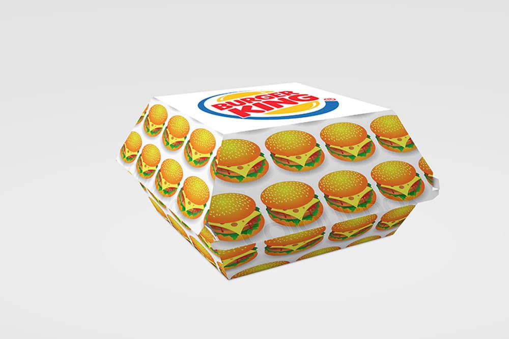 free burger box mockup