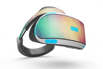Colorful VR Headset Mockup Freebie