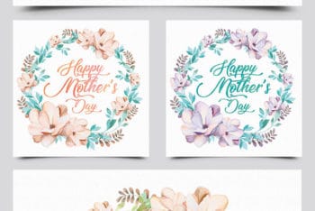 Free Mother’s Day Card Mockups in PSD