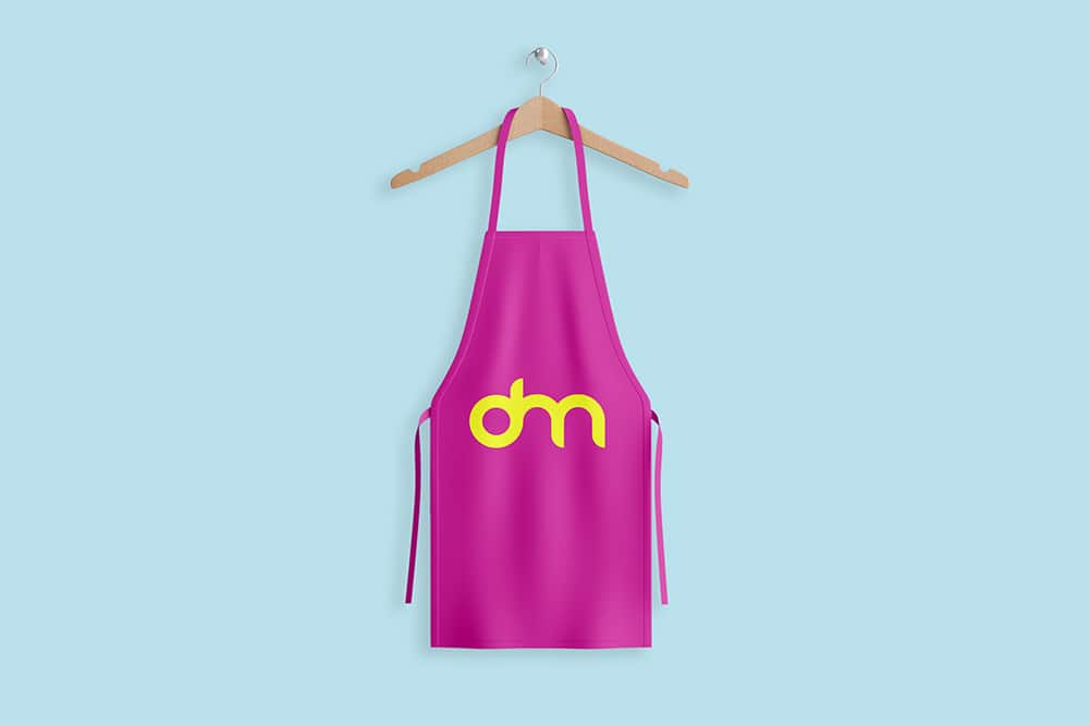 free apron mockup