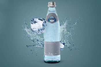 A Free Water Bottle PSD Mockup