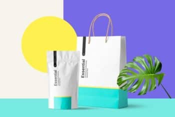 Paper Bag Pouch PSD Mockup to Meet Packaging & Branding Needs