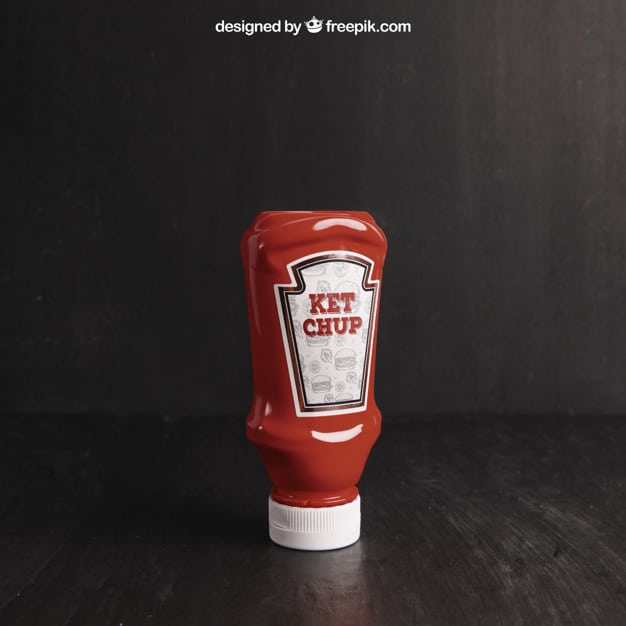 Simple Ketchup Bottle
